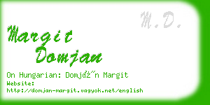 margit domjan business card